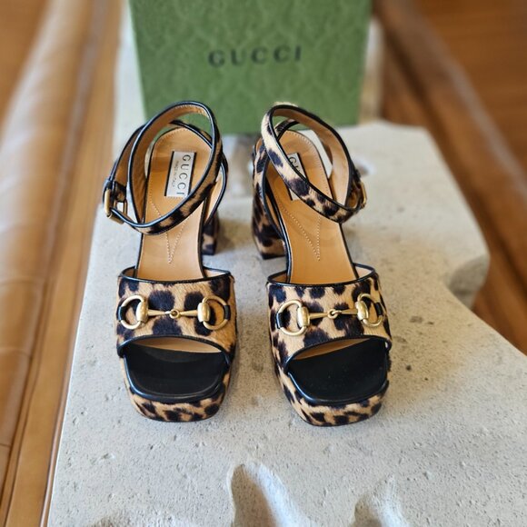 GUCCI  Women's Horsebit sandal size 37+ - Picture 13 of 16